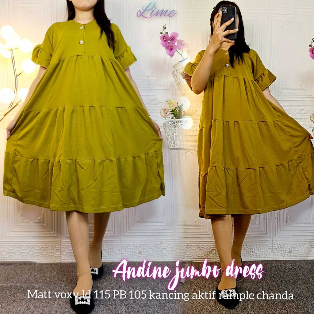 aneka_Daster Voxy Polos Jumbo Busui Rample susun model kekinian // Homedress Andin // Daster murah