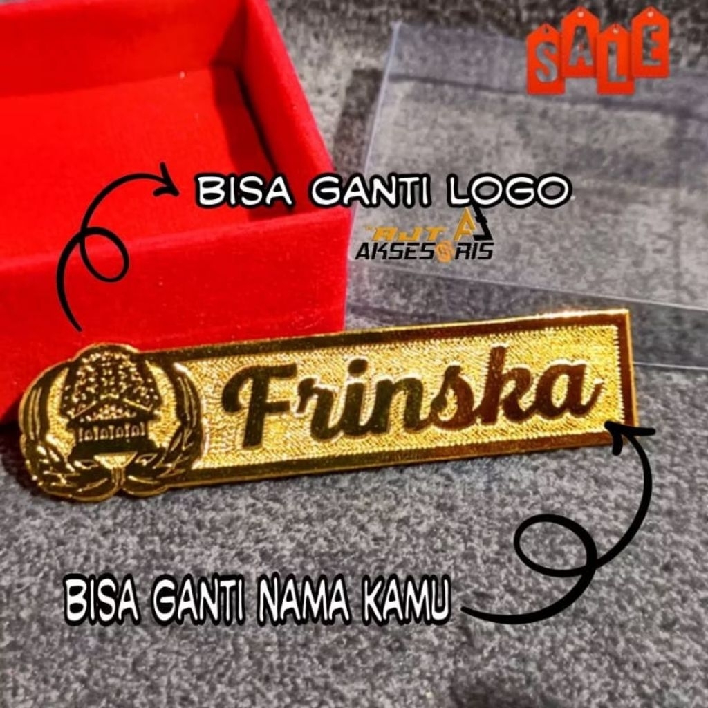 

Bros Name Tag (bisa ganti logo)