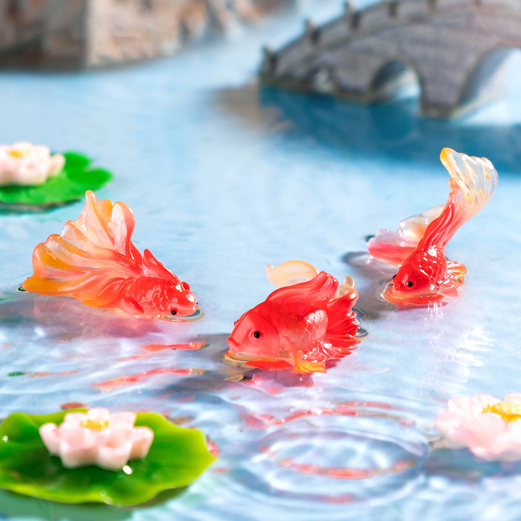 Miniatur Micro Landscape Goldfish Ikan Mas Koki