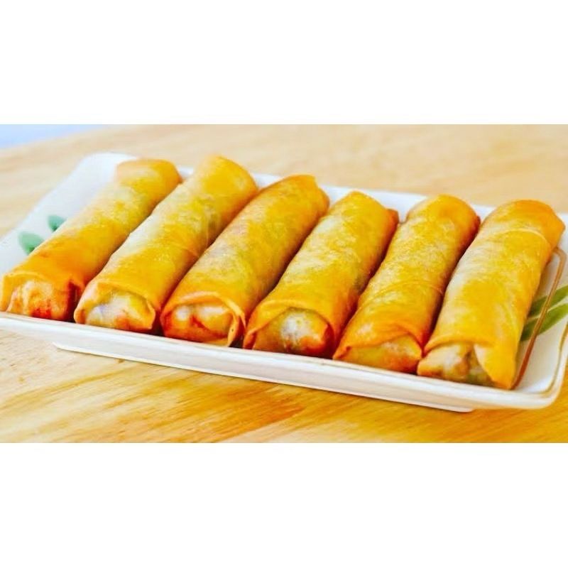 

Dimsum Shrimp Roll isi 10 Original Home made tanpa pengawet no vetsin no msg enak kualitas terjamin premium lezat sedap maknyus krenyes