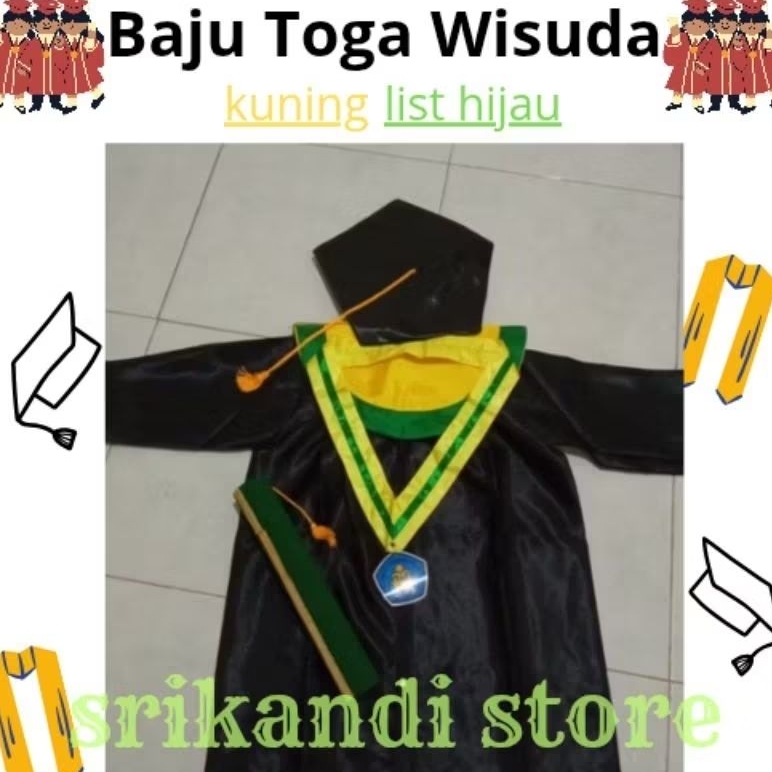 (NEW) Grosir Baju Toga Wisuda Lengkap PAUD-TK-SD-SMP-Dewasa (min 15 pcs)