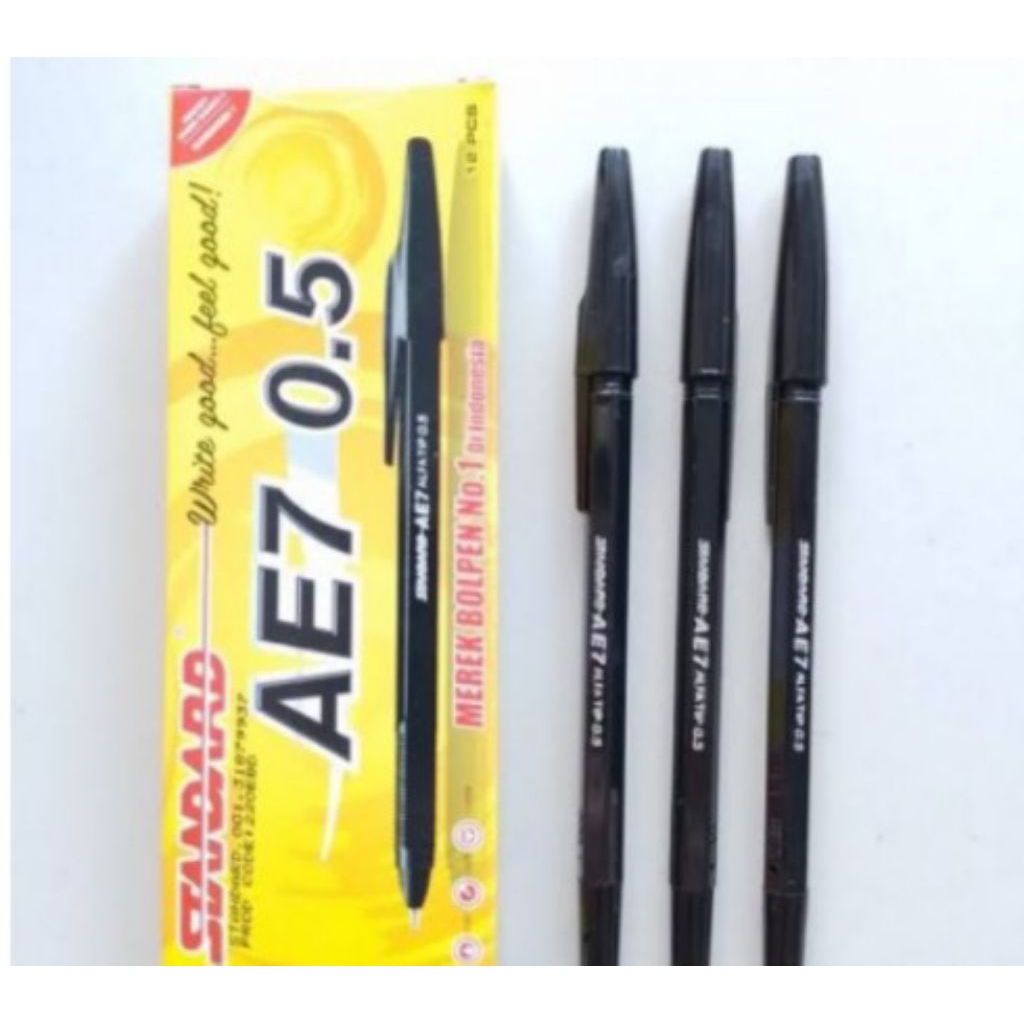 

Pulpen Ballpoint Standard AE7 ( 12 Pcs ) [ Original ]