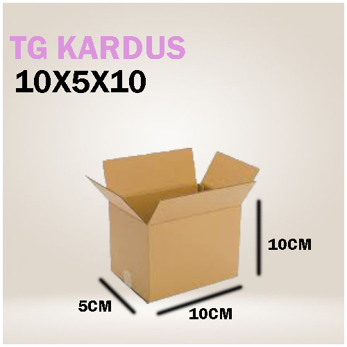 

Kardus Packing Ukuran 10x5x10 Polos Box Cogurated tebal kuat