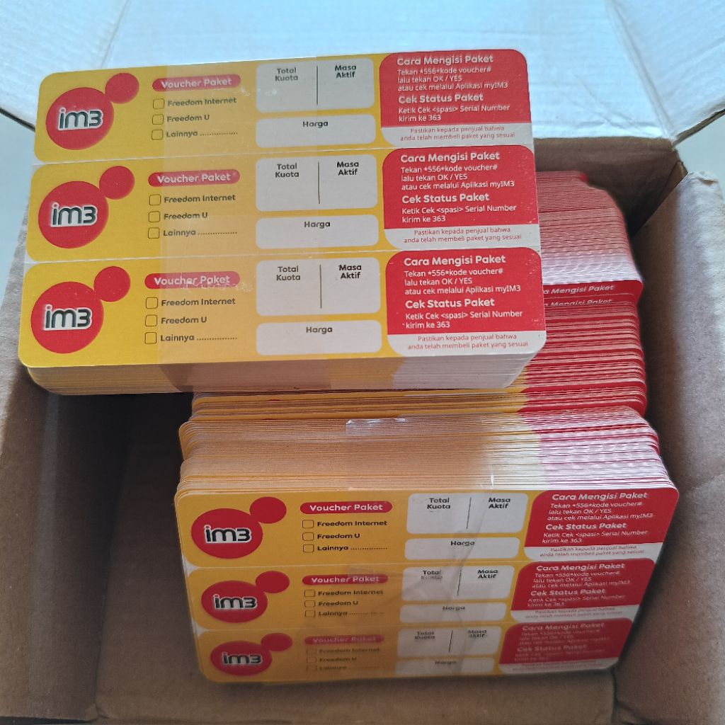 Voucher kosong indosat voucher Indosat Zero