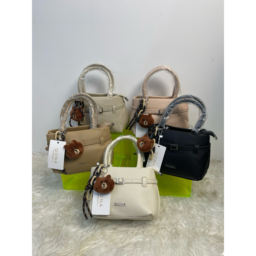 QONA tas selempang fashion  imut ukuran 20 cm