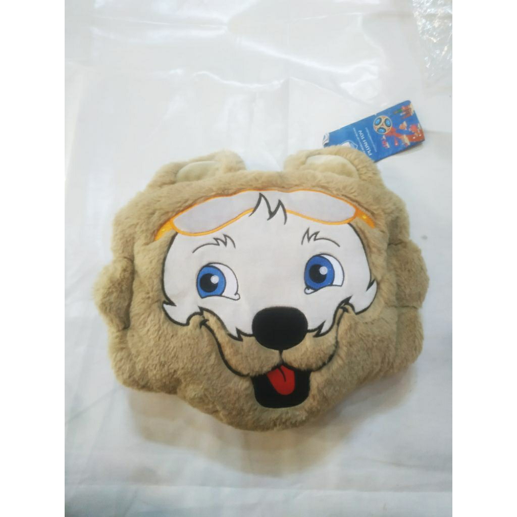 Boneka Maskot Bantal Maskot World Cup 2018 Zabivaka Maskot Piala Dunia 2018 Bantal Serigala