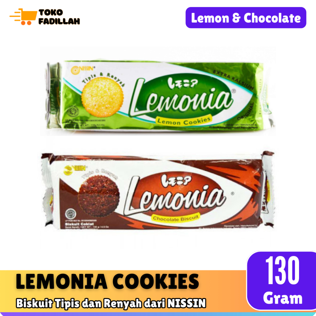 

Nissin Lemonia Cookies 130 gr - Biskuit Lemon & Cokelat