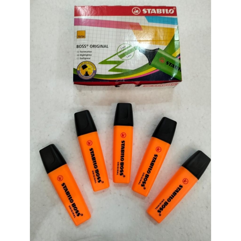 

STABILO ORANGE MERK STABILLO BOSS HIGHLIGTER ALAT PENANDA TULISAN
