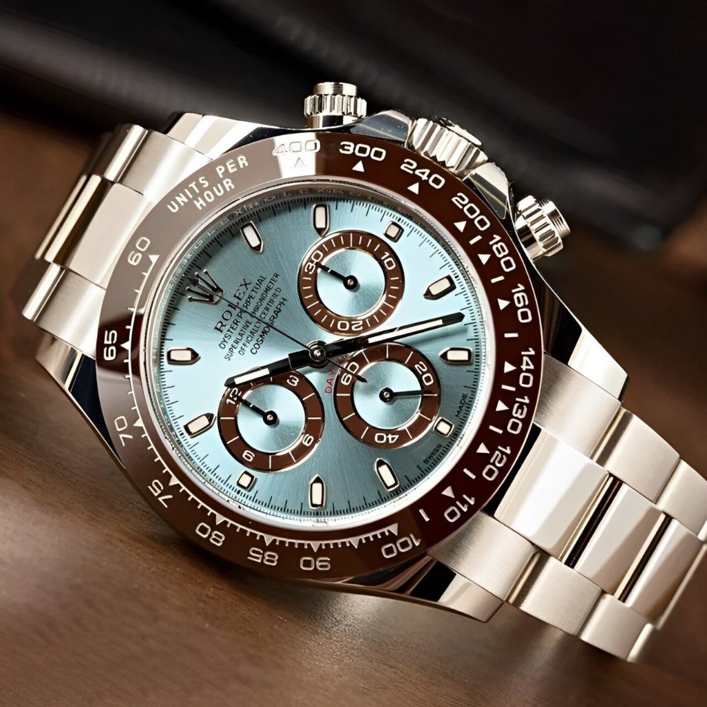 【100% ASLI】Original Jam tangan Rolex Pria Cosmograph Daytona M116506-0001 40 mm tahan air Jam tangan