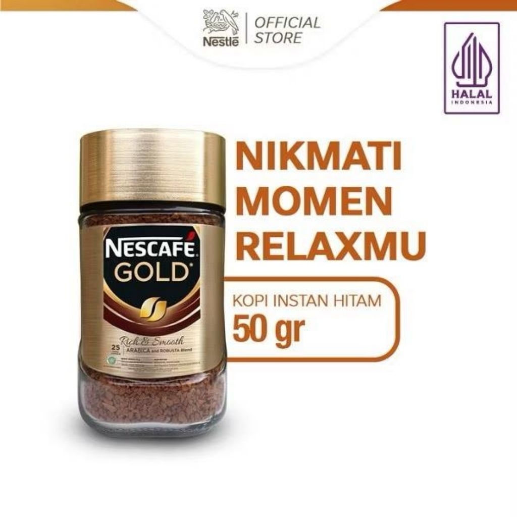 

Nescafe Gold Kopi Hitam Jar 50 gram