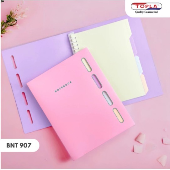 

Binder Note 907 20 ring pastel binder buku catatan sekolah Kuliah ukuran A5 Topla