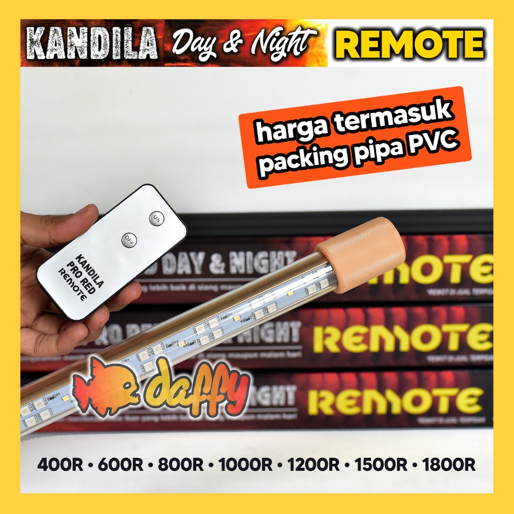 Lampu Kandila Pro DAY AND NIGHT + REMOTE 3 MODE lampu akuarium lampu view plus REMOTE CONTROL