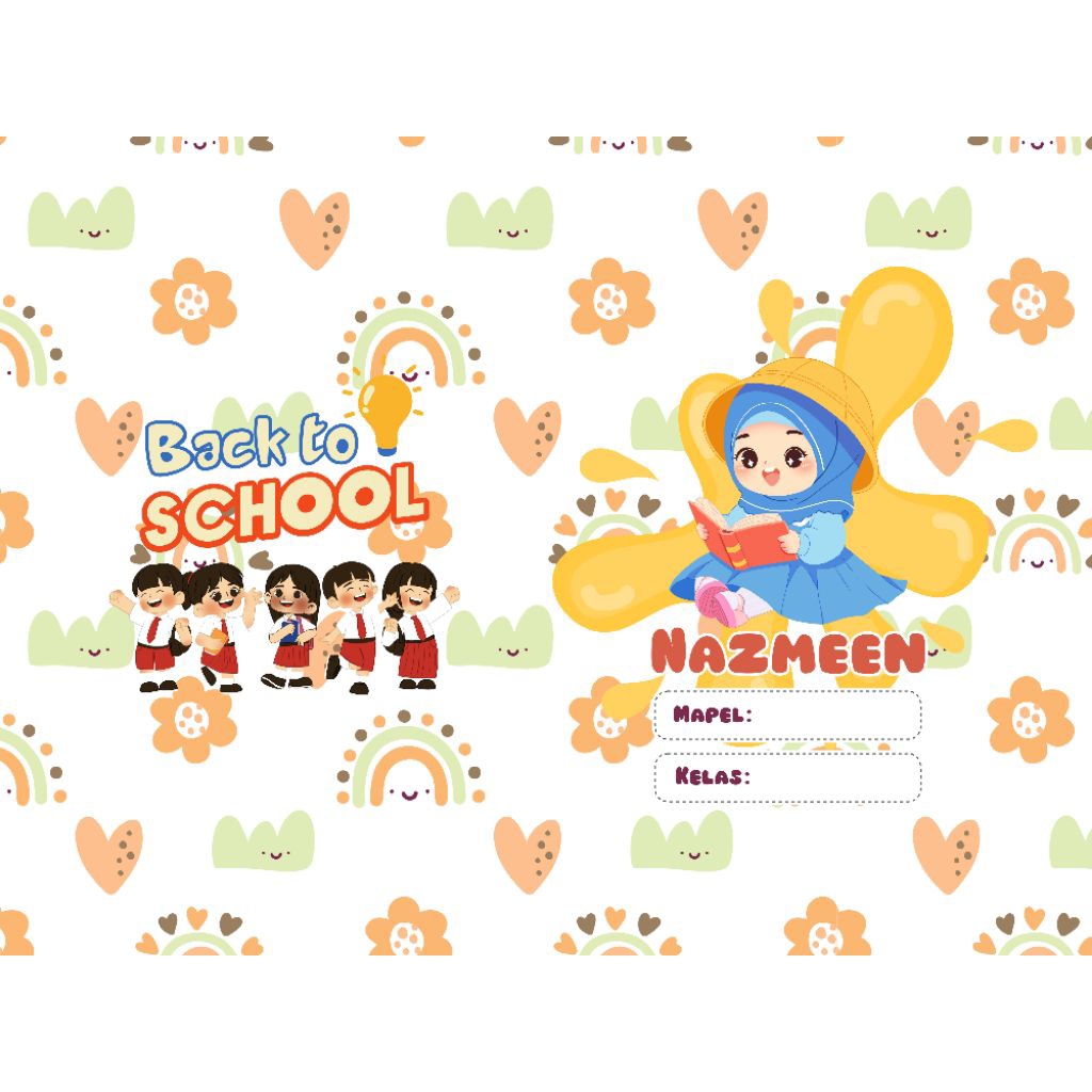 

Littleduck02 Sampul Buku Custom Nama Satuan Untuk Anak Tk dan SD