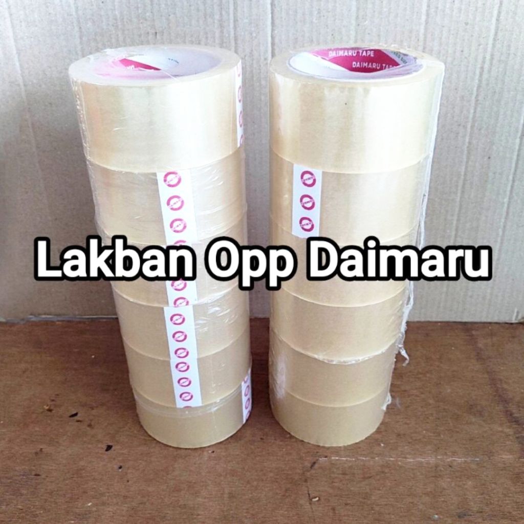 

1 Slop Lakban Bening 2 Inch 90 Yard Isi 6 Roll DAIMARU