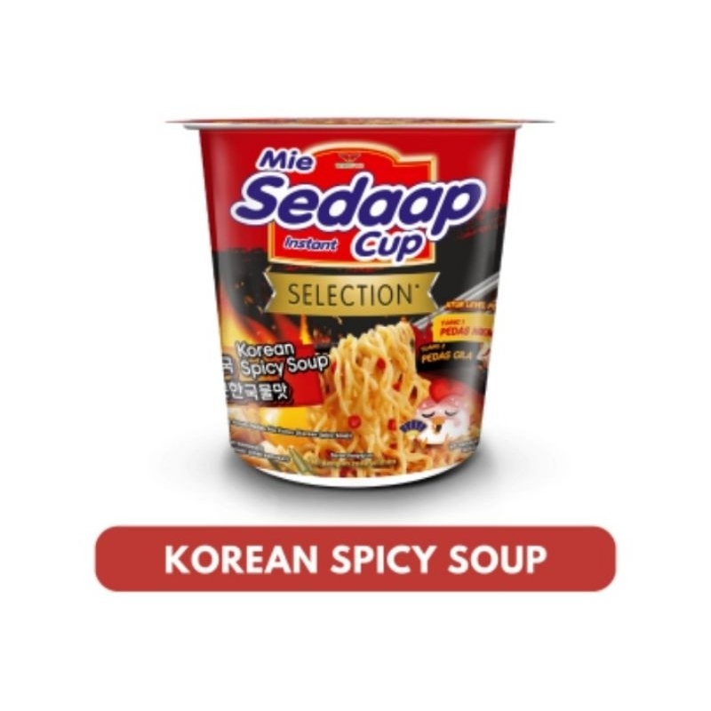 

Mie Sedaap Korean Spicy Soup Cup 75 gr