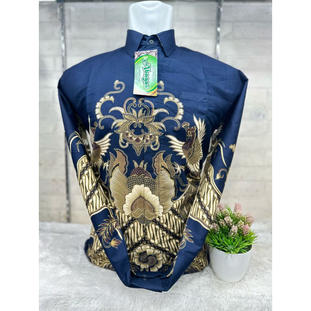 Batik Premium Long Sleeve IIN COLLECTION || Navy