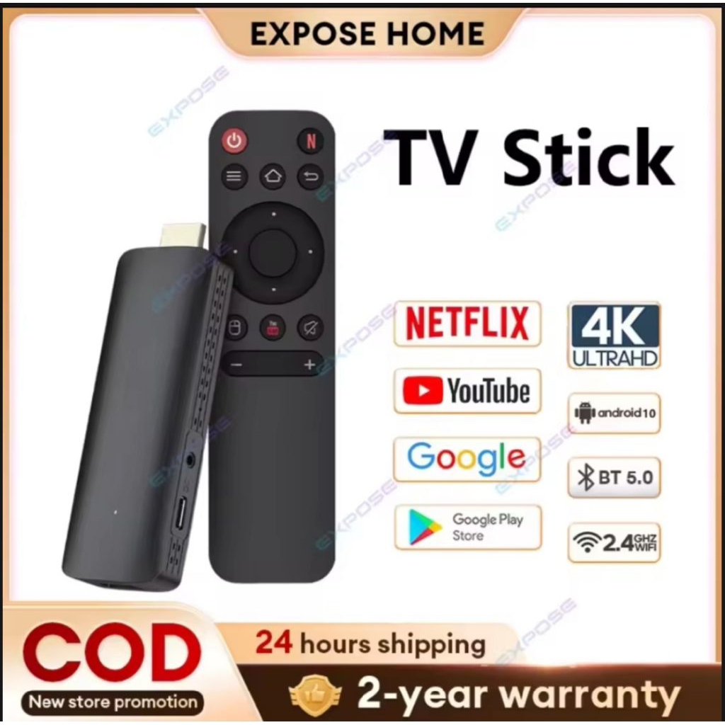 Smart TV Stick Digital TV Stick Android TV Stick Netflix/YouTube/Google 4K Android 12 HDMI 2+1_Andro