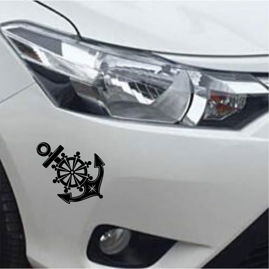 sticker mobil jangkar cutting stiker jangkar kapal keren stiker mobil stiker bumper mobil murah berk