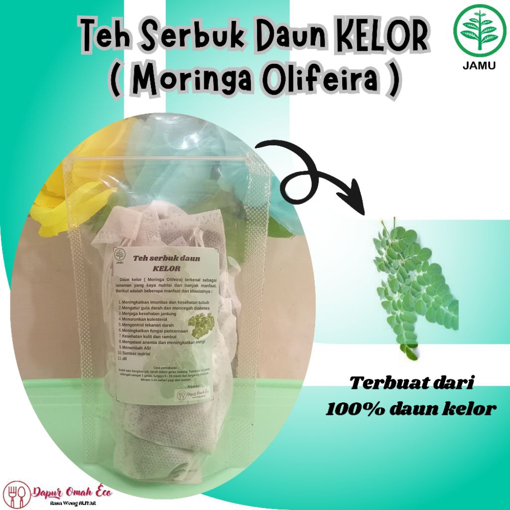 

Teh kelor isi 10 dan 20 tea pouch
