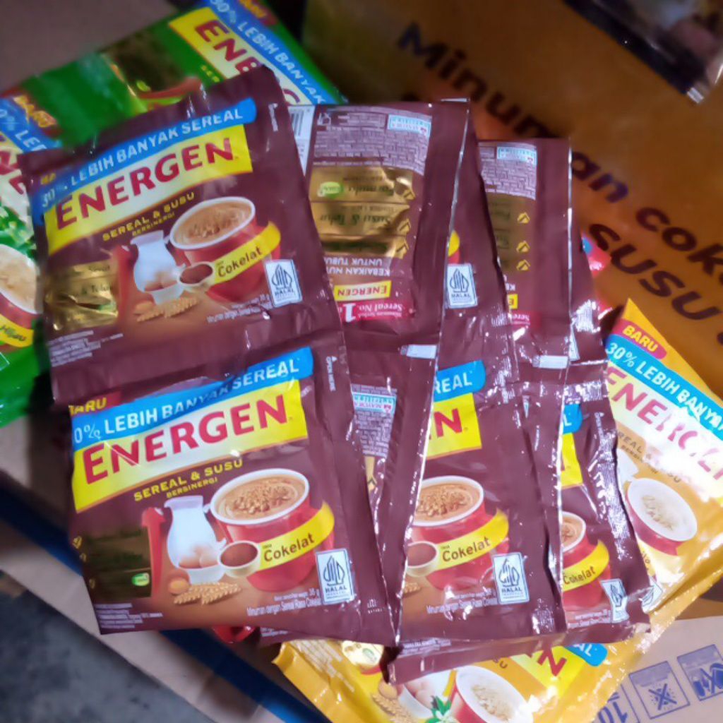 

energen chocolate 35gr minuman dgn sereal isi 10bks/rcg