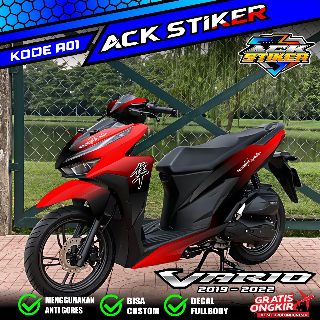 (COD) TERBARU Decal Sticker Honda Vario New 125 150 Full body - Stiker Skotlet Modifikasi All New Va