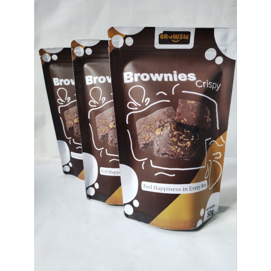 

Browsie - Brownies Krispi Kekinian | Cemilan Manis, Renyah & Nagih !