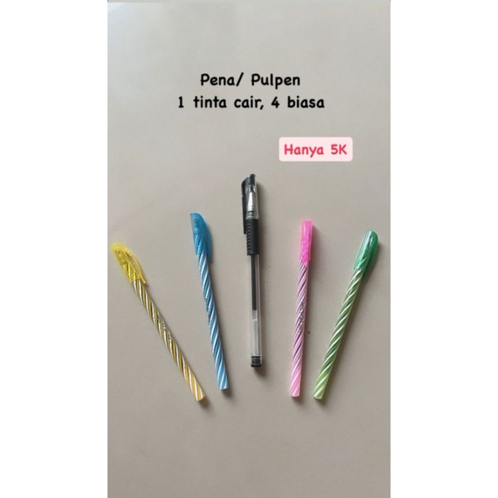 

Pulpen Variasi (Pen Gel Mini 0.5 mm & pulpen milton )