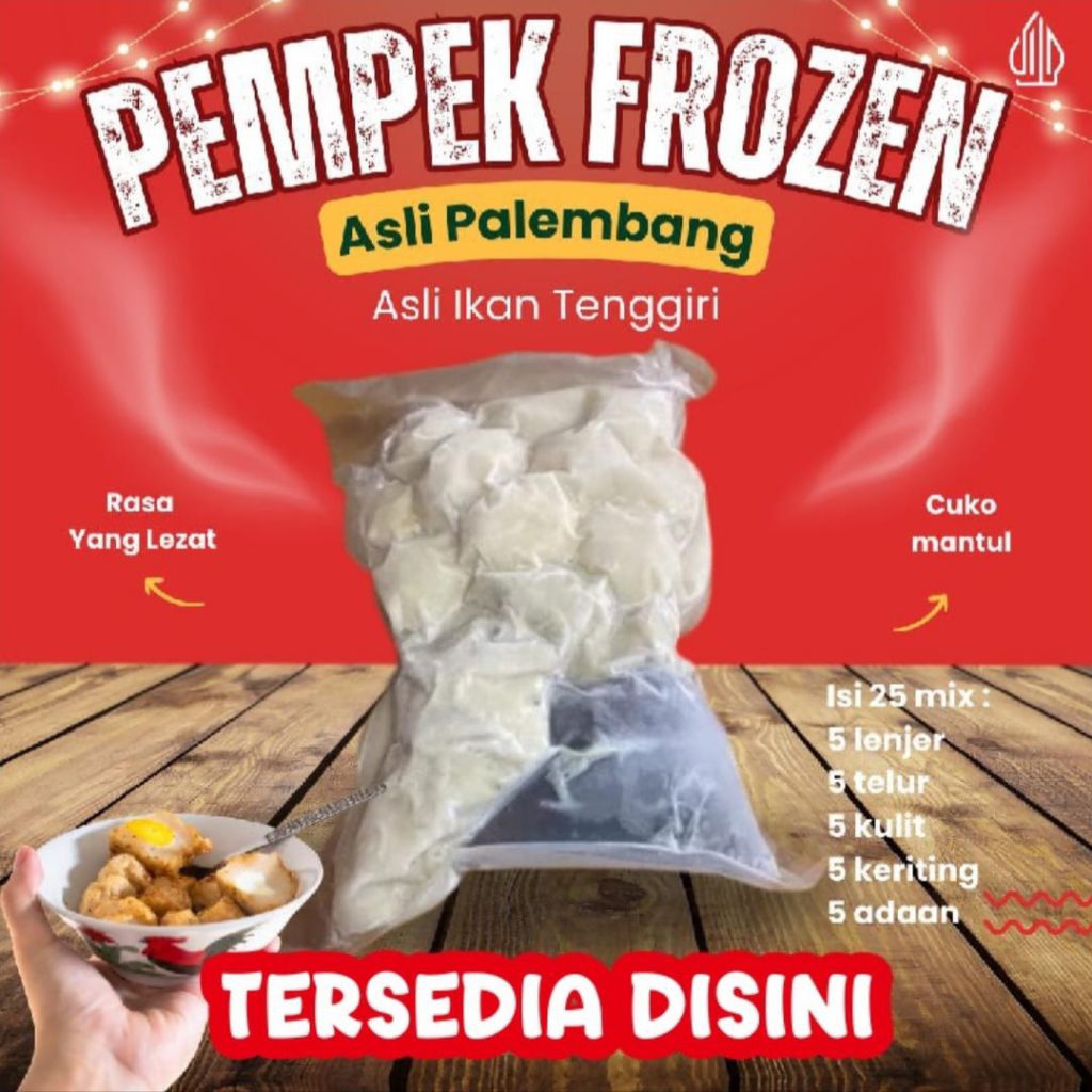 

Pempek Frozen Asli Palembang Isi 25 Mix Ikan Tenggiri Segar