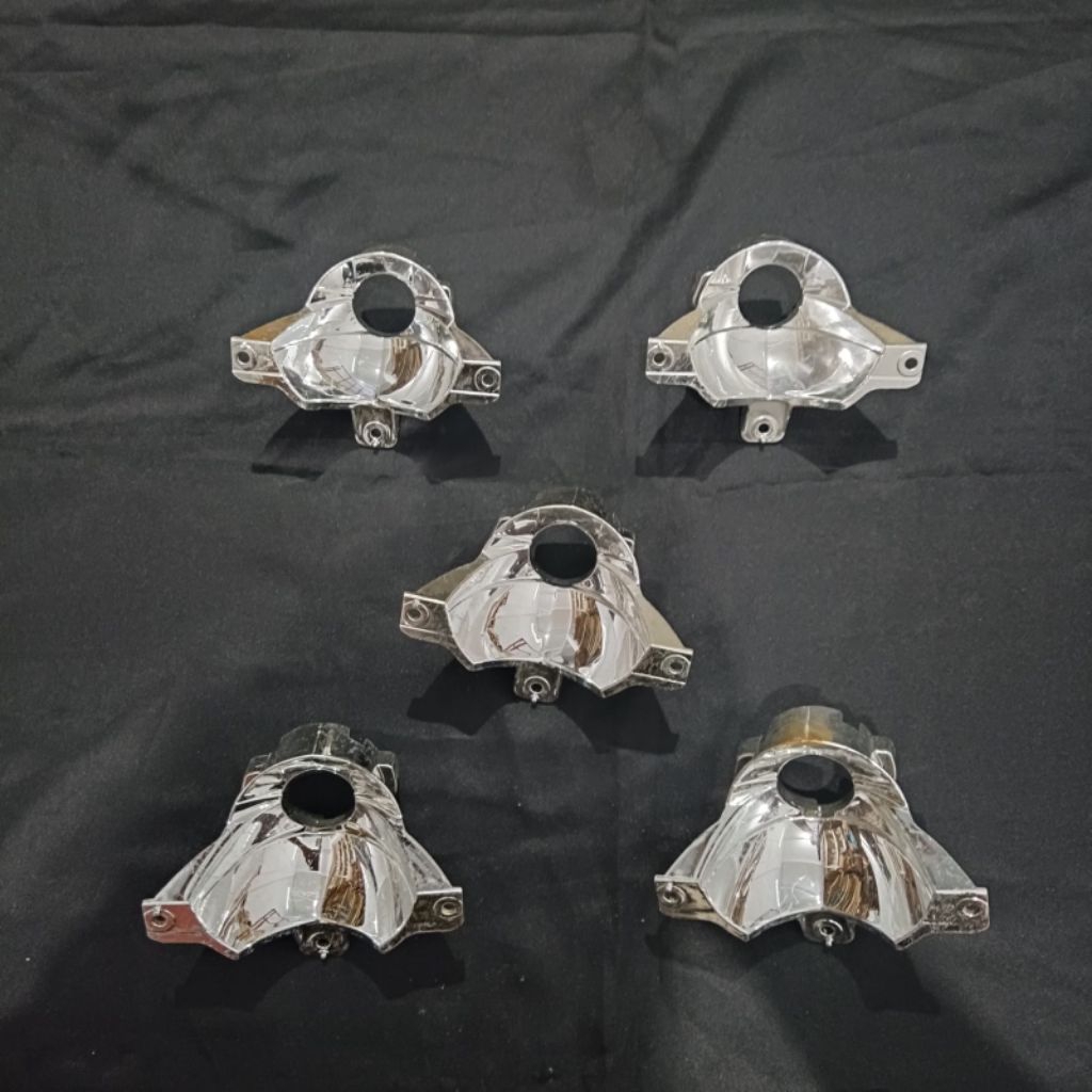 Replektor lampu depan Crom Dudukan Bohlam lampu depan Scoopy fi K16 2013-2016