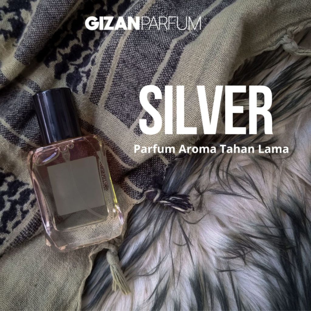 Parfum SILVER untuk Pria Wanita Aroma Tahan Lama Spray
