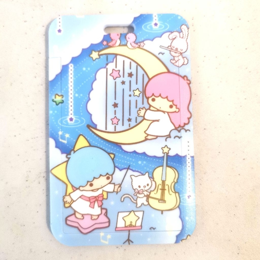 

Card Holder / Nametag motif Little Twin Stars plus lanyard