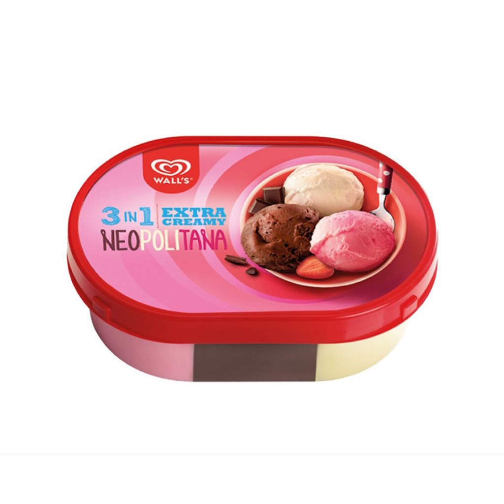 

Wall's Es Krim 3 in 1 Extra Creamy Neopolitana 350 ml