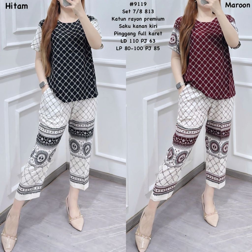 9119 SETELAN 7/8 BAHAN KATUN RAYON