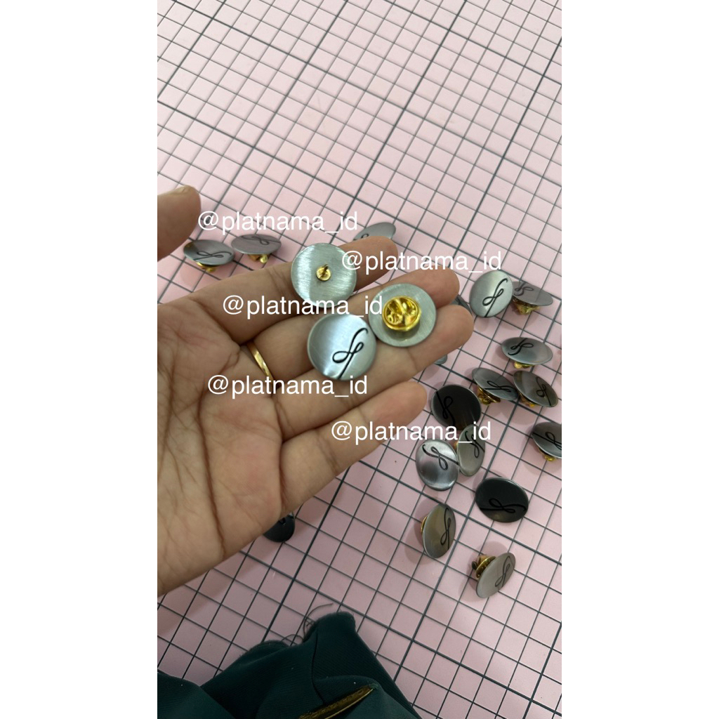 LABEL PLAT PIN / BROS CUSTOM