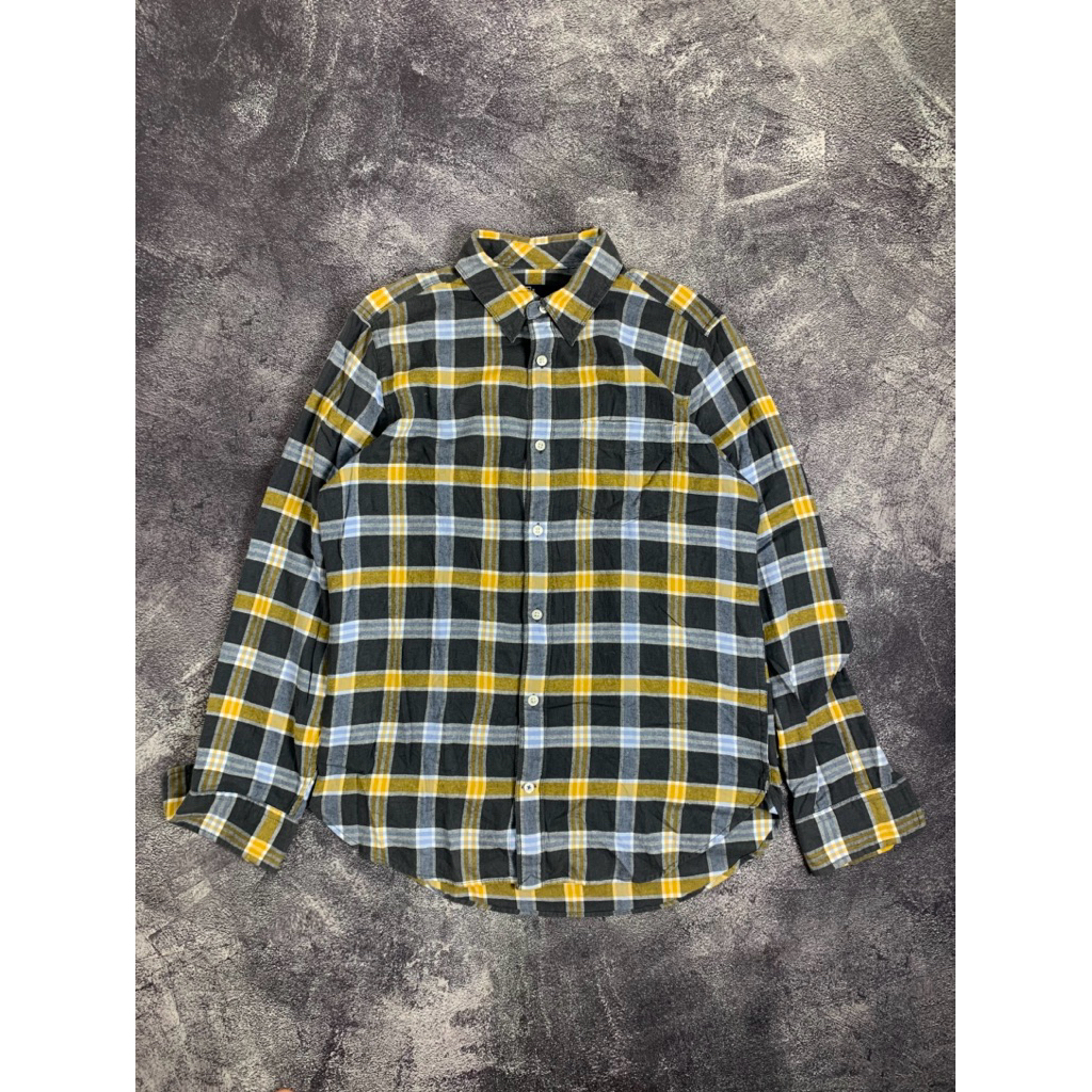 Kemeja Flanel Pria GAP Ori Second – Kotak Lengan Panjang | Kemeja Vintage Casual Cowok