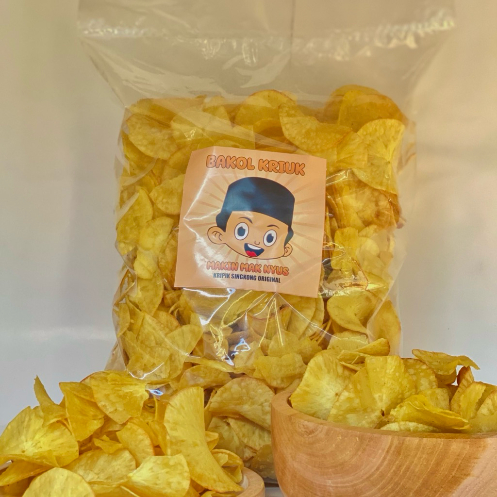 

KERIPIK SINGKONG ORIGINAL 1kg / kripik singkong original gurih/keripik singkong original asi / kripik singkong enak /kripik singkong renyah