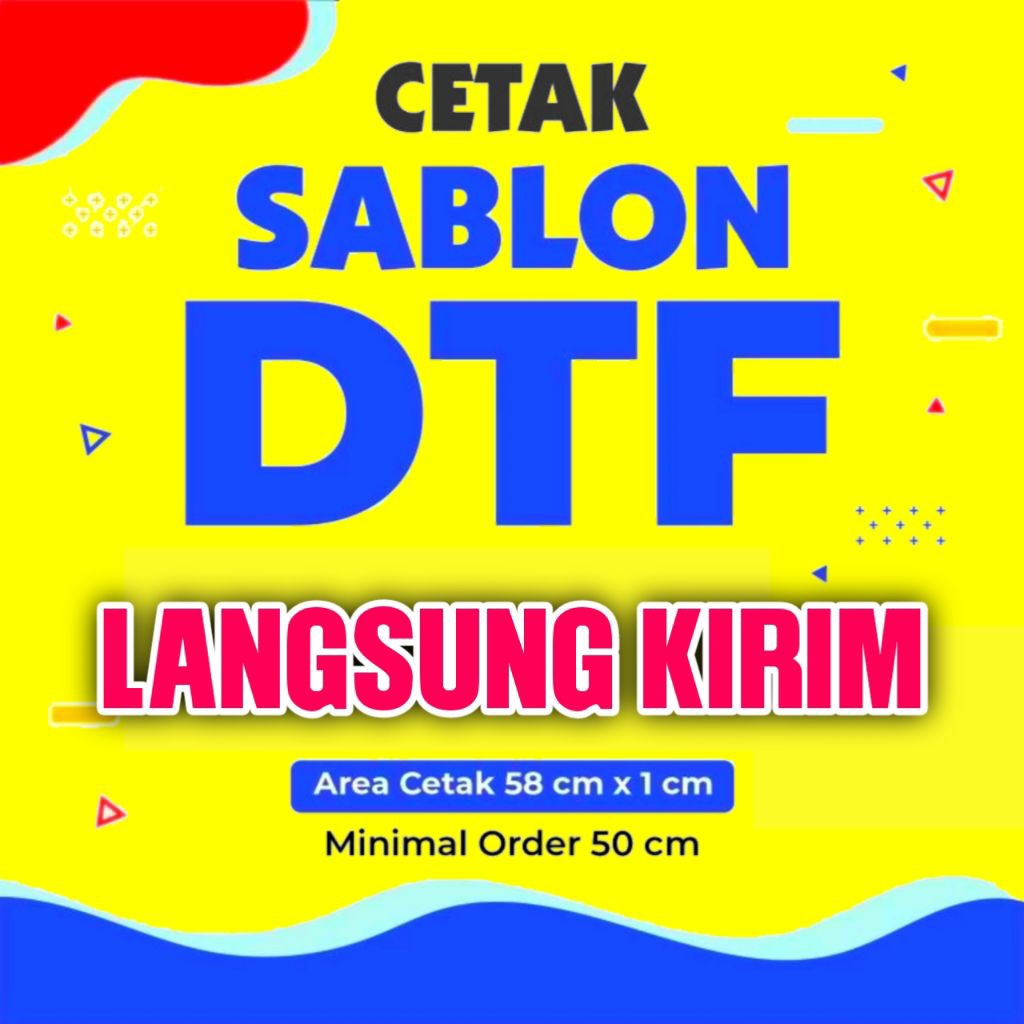 

Sablon DTF Meteran / Sablon DTF Custom / Sablon DTF / Cetak Sablon DTF | Print DTF Meteran | Sablon DTF Setrika