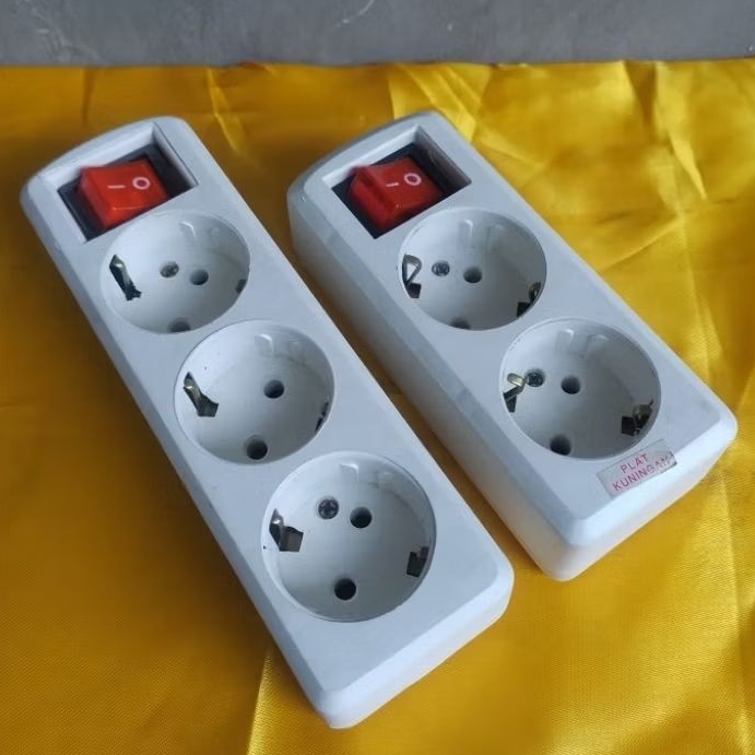 Stop kontak arde DEXICON 2 / 3 Lubang + Saklar lampu tanpa kabel