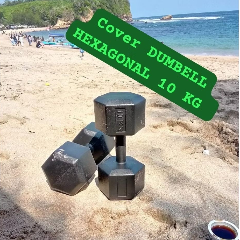 HEXAGONAL BARBEL 10 KG KOSONGAN ( 1 BIJI ) HEXAGONAL 10 KG DUMBELL