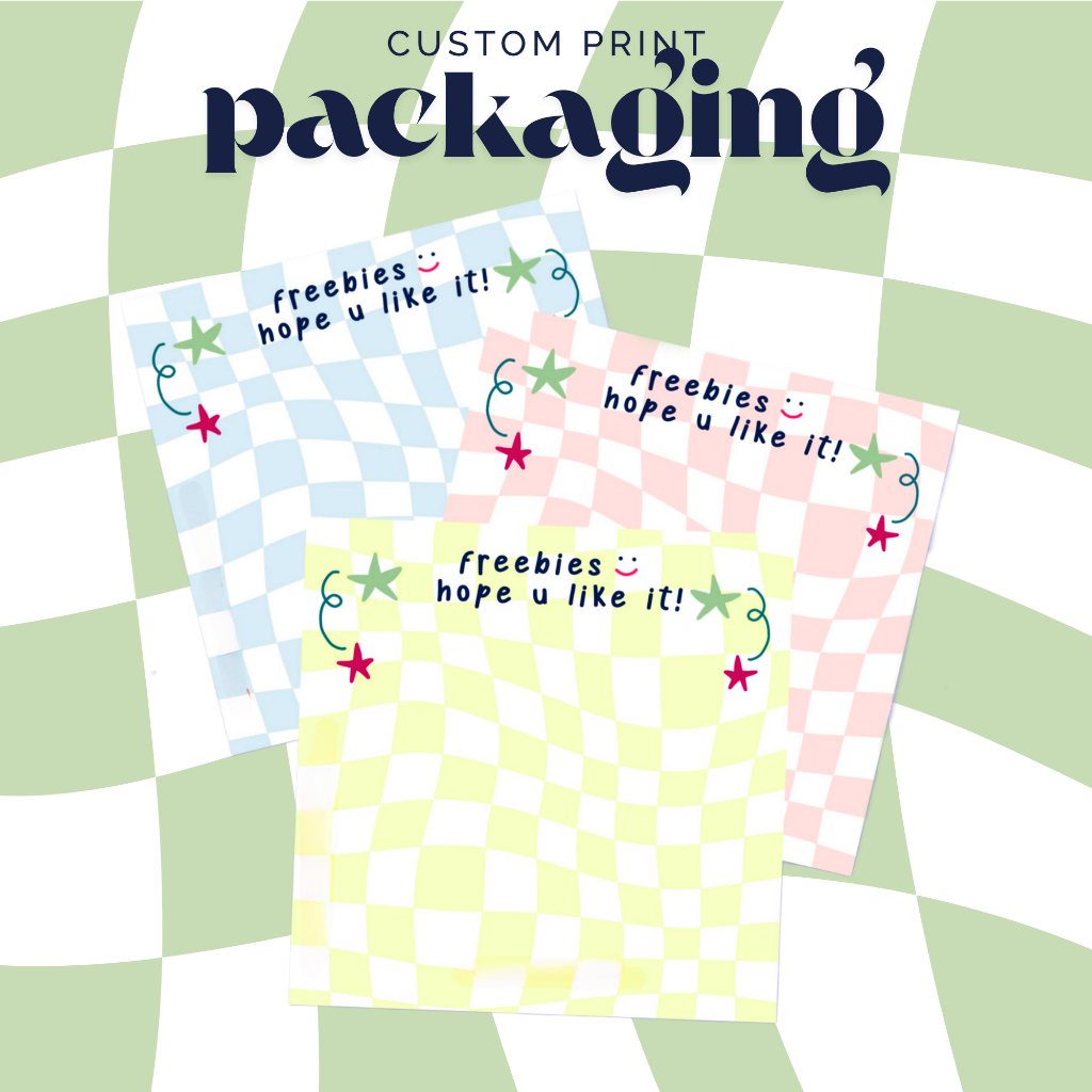 

custom alas packaging gift snack aesthetic berbagai ukuran