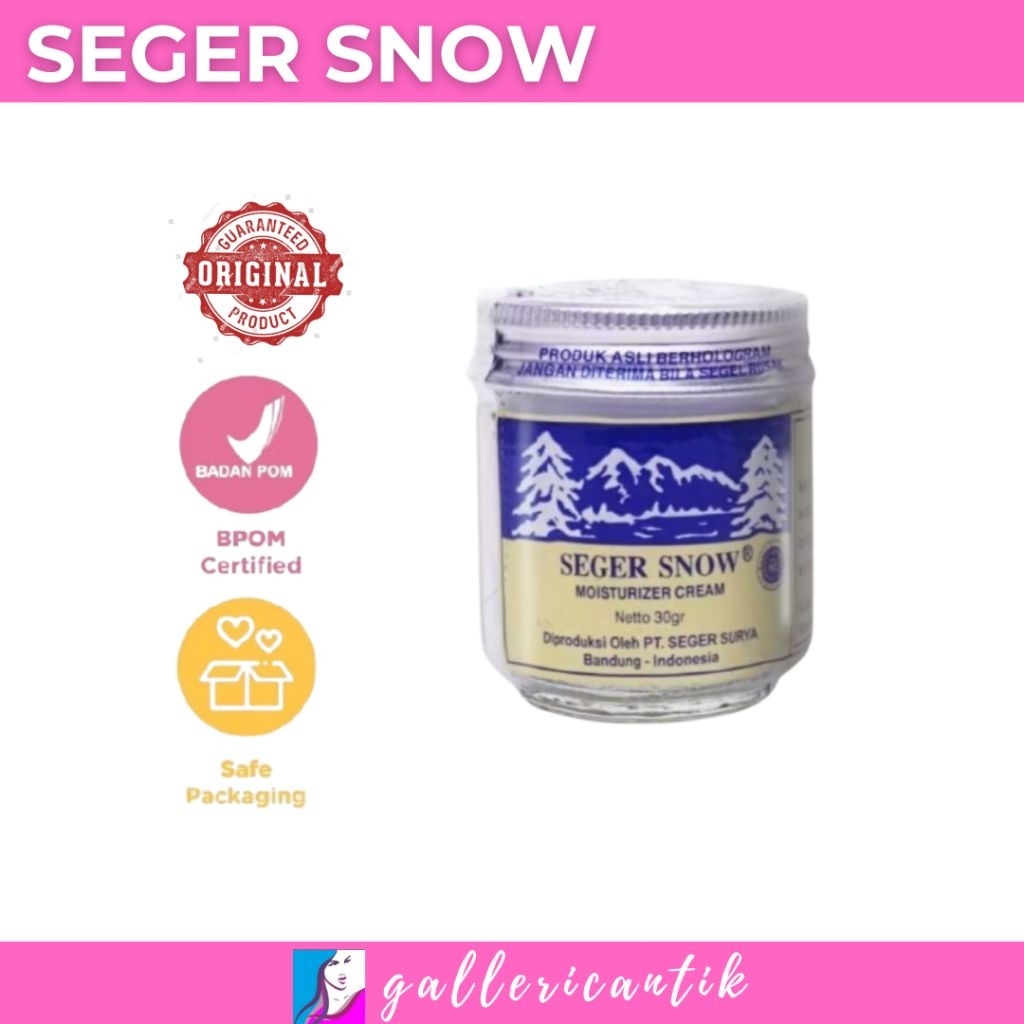 Seger Snow Moisturizer Vanshing Botol Kaca