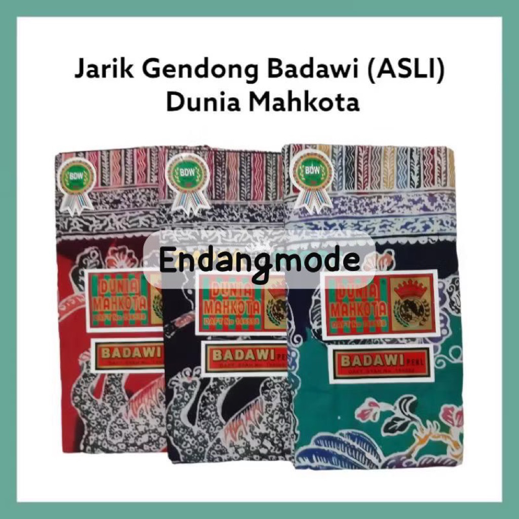 Jarik Gendong Badawi Dunia Mahkota (ASLI)