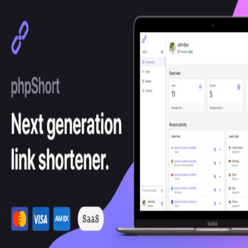 PHPSHORT - URL SHORTENER PLATFORM BY LUNATIO