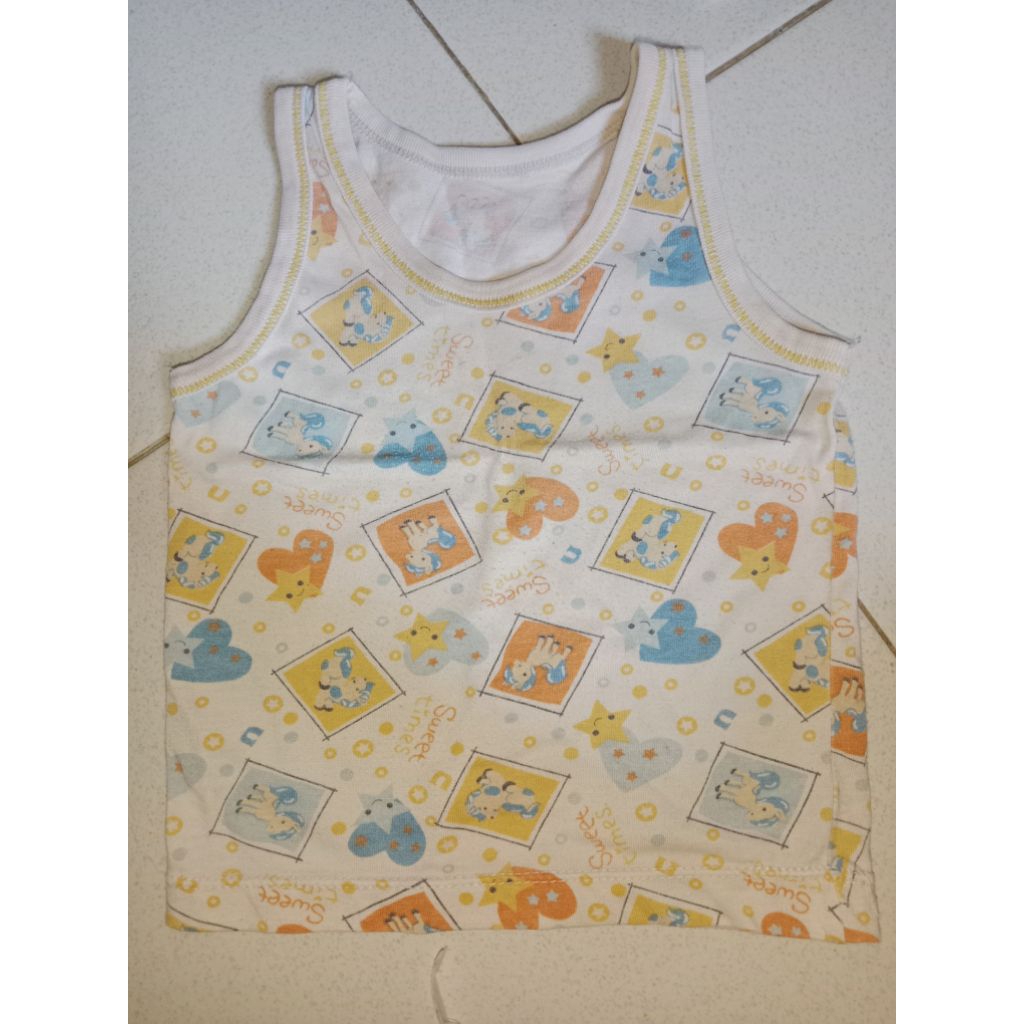 kaos oblong bayi tanpa lengan