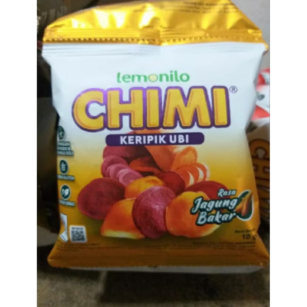 

chimi kripik ubi lemonilo 1 renteng isi 10 pcs@10 gram