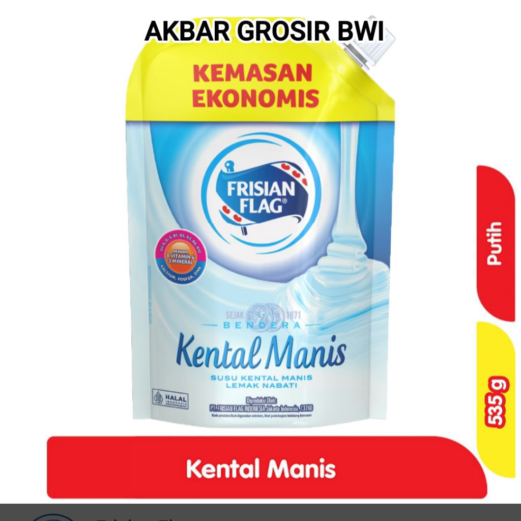 

FRISIAN FLAG KENTAL MANIS PUTIH 535gr