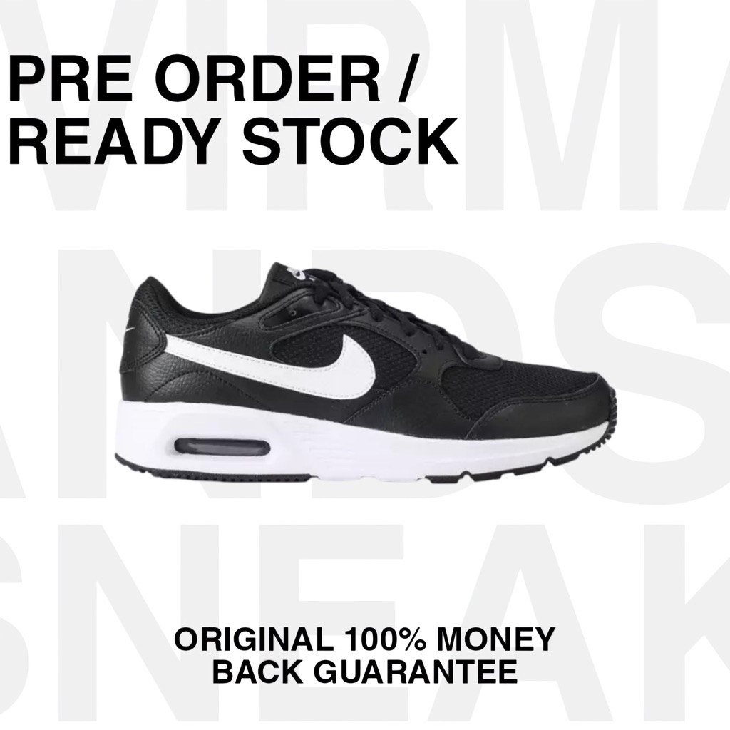 Nike Air Max SC Mens Black White Original 100% Sneakers resmi
