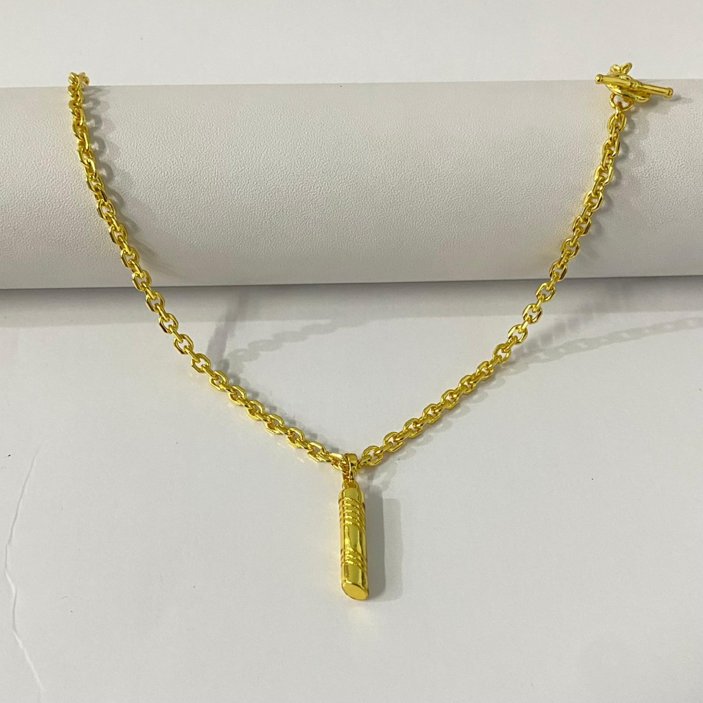 Kalung lapis emas 24.K asli [100% mirip emas 24] Berat seperti emas asli,Dijamin Awet&Bergaransi