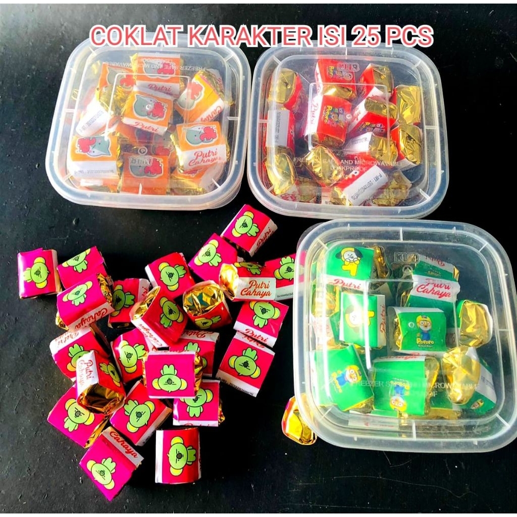 

COKLAT KARAKTER 1 TOPLES ISI 25 PCS