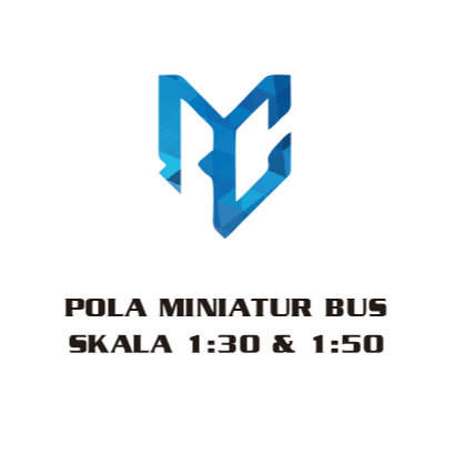POLA MINIATUR BUS SKALA 1:30 & 1:50 (Banyak Model) // RCM Jogja // Cetak HVS A3+ atau HVS A4